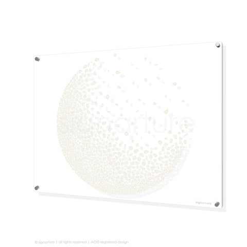 abstract perspex art annapurna white rectangular