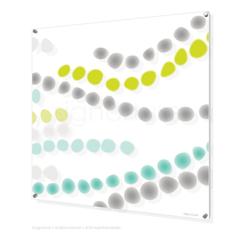 abstract perspex art makalu green square