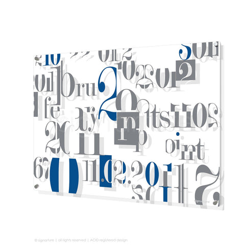 word perspex art islington blue rectangular
