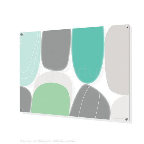 abstract perspex art kathmandu mint rectangular