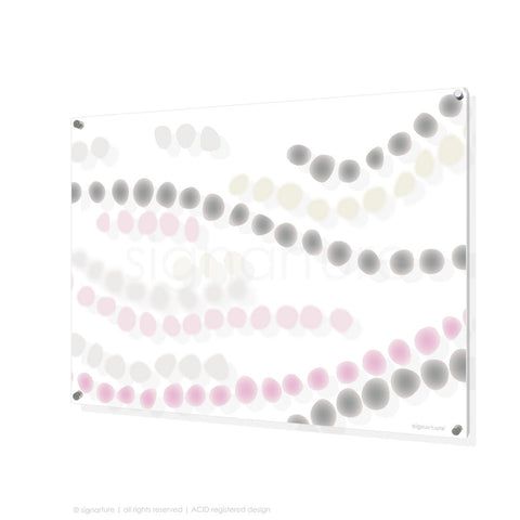 abstract perspex art makalu pink rectangular