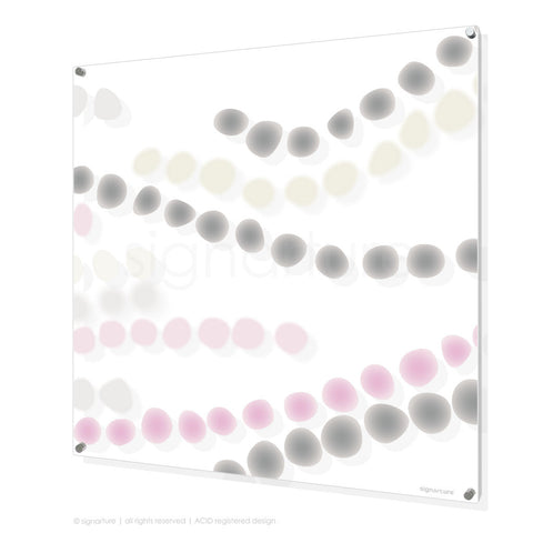abstract perspex art makalu pink square