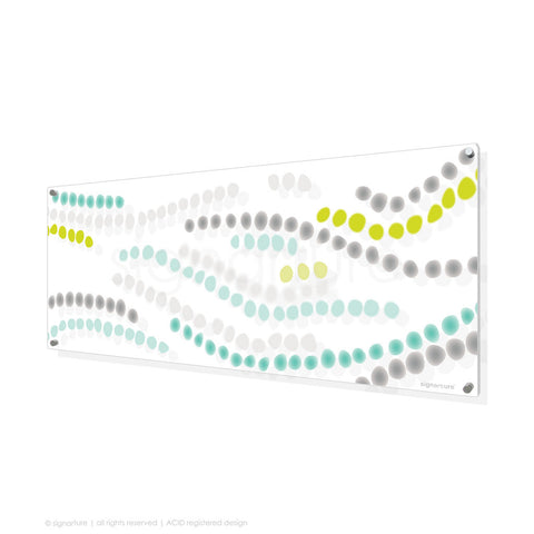 abstract perspex art makalu green panoramic