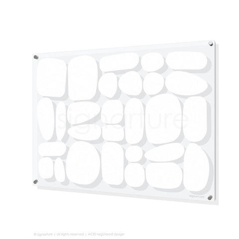 abstract perspex art sarangkot white rectangular