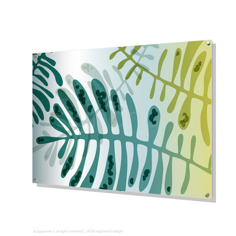 contemporary perspex art cottesloe blue rectangular