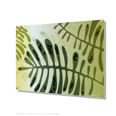 contemporary perspex art cottesloe green rectangular