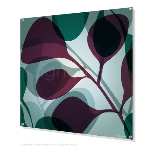 contemporary perspex art kuranda magenta square