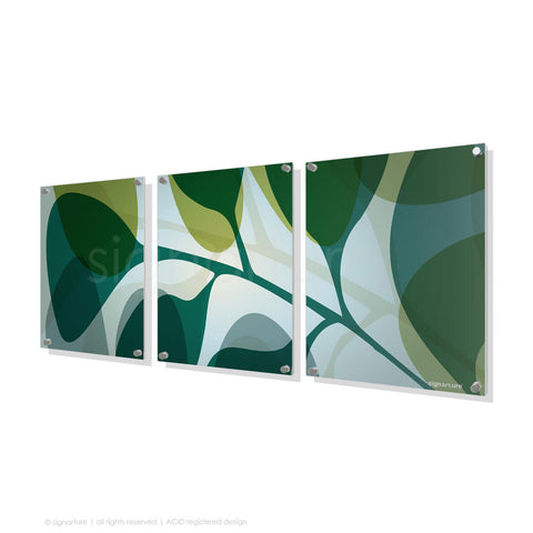 contemporary perspex art kuranda blue triptych