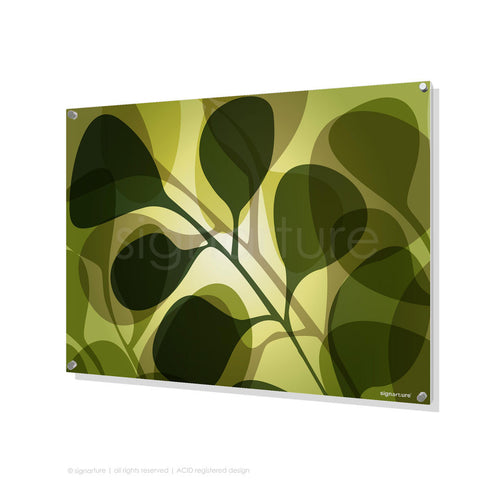 contemporary perspex art kuranda green rectangular