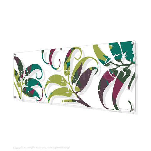 contemporary perspex art lizard island green panoramic