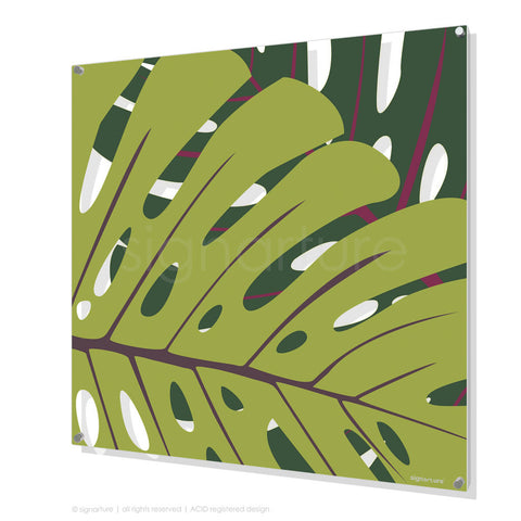 contemporary perspex art noosa green square