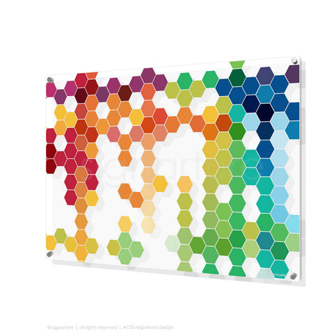 geometric perspex art chelsea multi rectangular