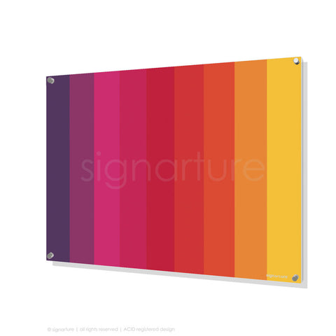 modern perspex art midtown magenta rectangular