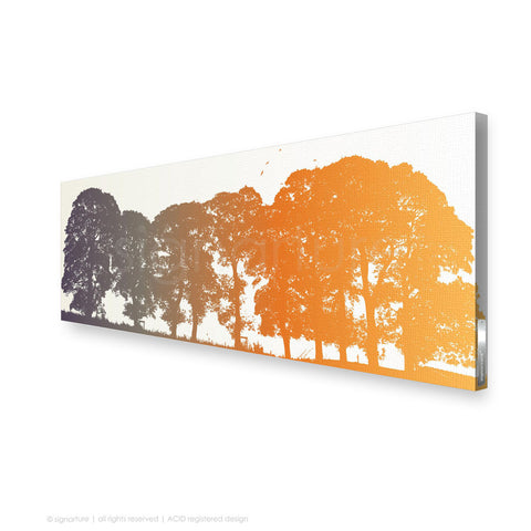 tree canvas art aberfeldy orange panoramic