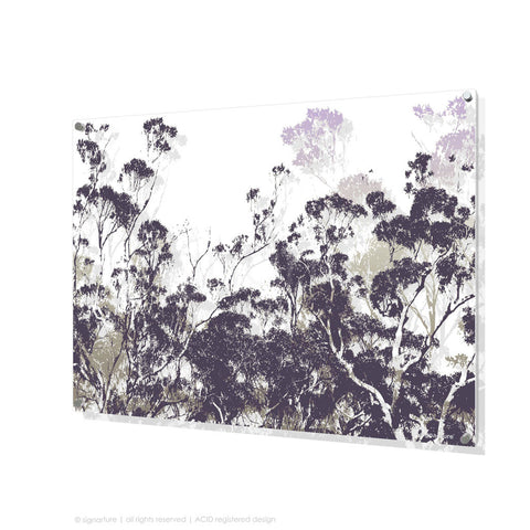 tree perspex art braidwood purple rectangular