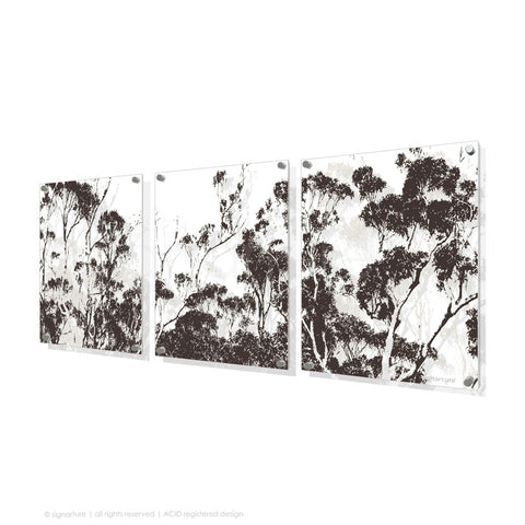 tree perspex art braidwood brown triptych