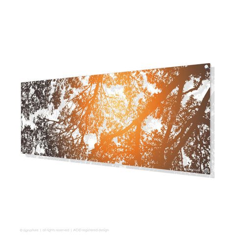 tree perspex art gleneagles orange panoramic
