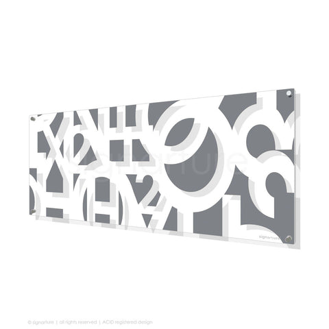 word perspex art hoxton grey panoramic