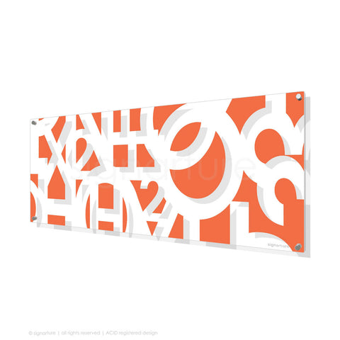 word perspex art hoxton orange panoramic