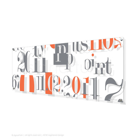 word perspex art islington orange panoramic