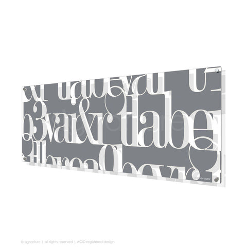 word perspex art kensington grey panoramic