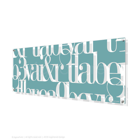 word perspex art kensington blue panoramic
